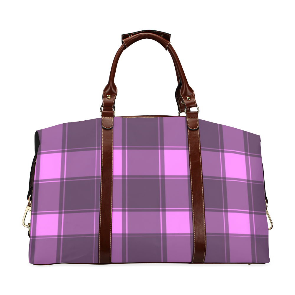 Pink Plaid - Travel Bag Classic Travel Bag (Model 1643) Remake