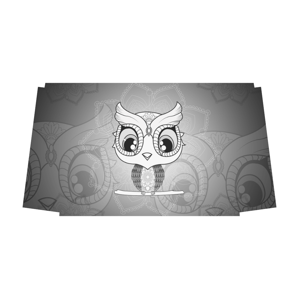 Cute owl, mandala design black and white Classic Travel Bag (Model 1643) Remake