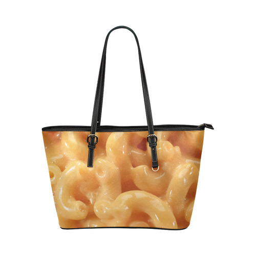 Mac and Cheese Leather Tote Bag/Small (Model 1651)