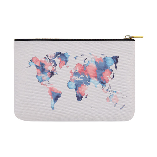 world map Carry-All Pouch 12.5''x8.5''