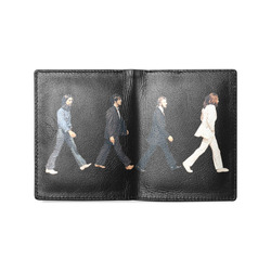 Abbey Road The Beatles Men's Leather Wallet (Model 1612)