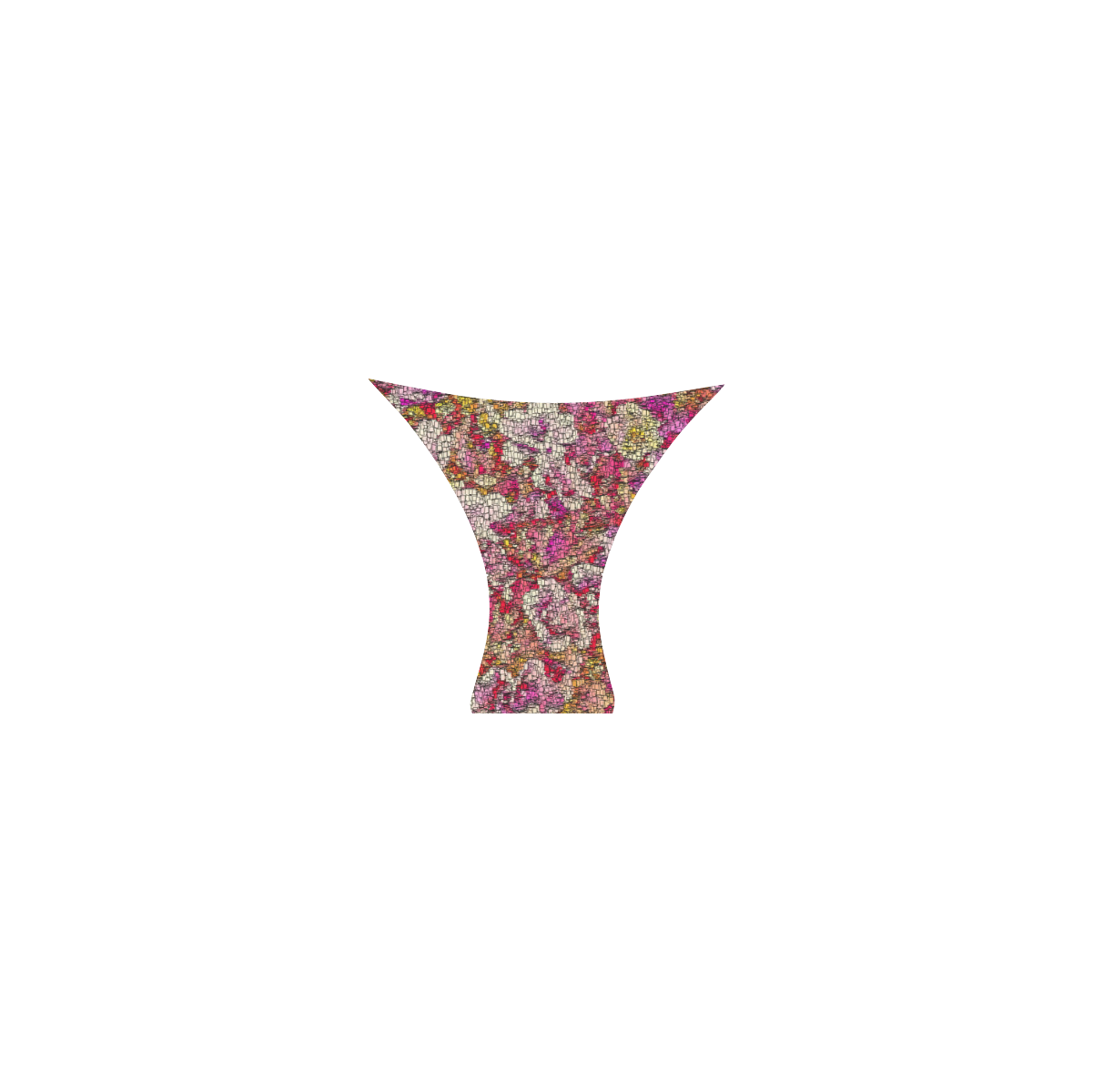 MosaicArt pink  floral by JamColors Custom Bikini Swimsuit (Model S01)