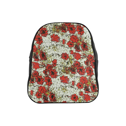 MosaicArt lovely  floral by JamColors School Backpack (Model 1601)(Small)