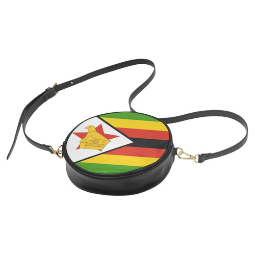 zimbabwe flag 2 Round Sling Bag (Model 1647)