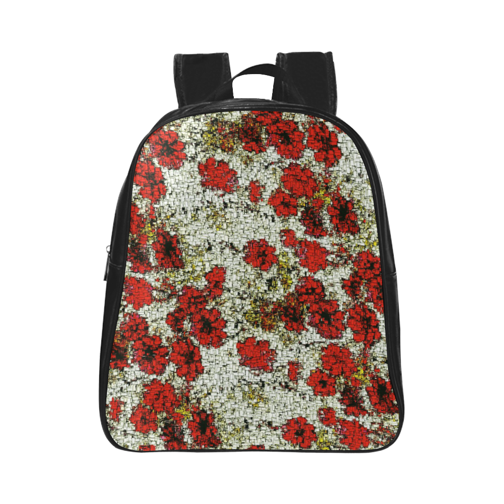 MosaicArt lovely  floral by JamColors School Backpack (Model 1601)(Small)