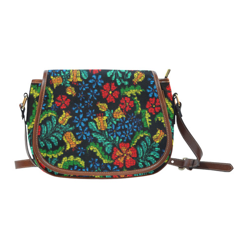 MosaicArt tropic floral by JamColors Saddle Bag/Large (Model 1649)