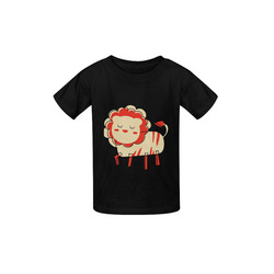 Cute Lion For Kids Animal Art Red Mane Kid's  Classic T-shirt (Model T22)