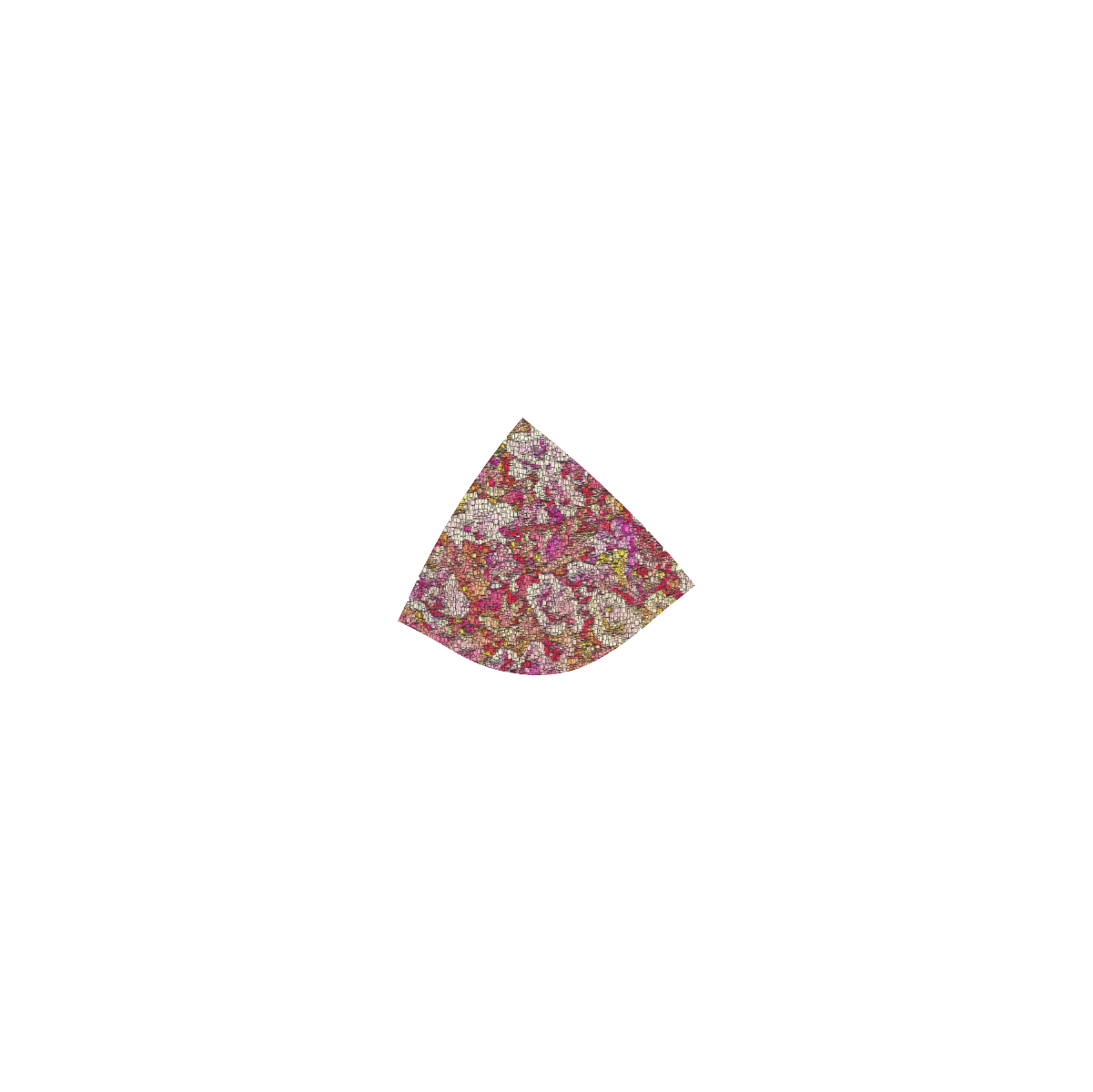 MosaicArt pink  floral by JamColors Custom Bikini Swimsuit (Model S01)