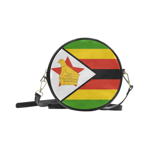 zimbabwe flag 2 Round Sling Bag (Model 1647)