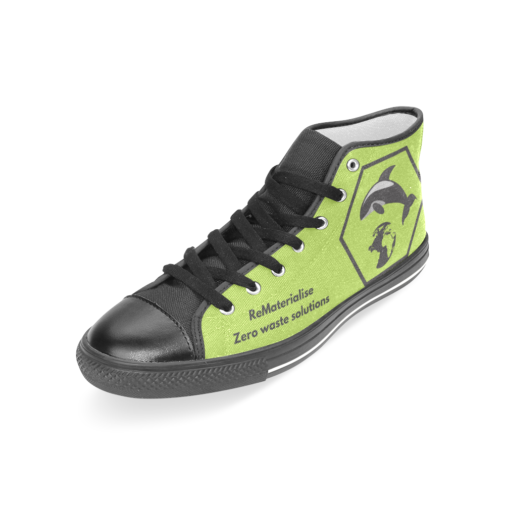 ReMaterialise chucks Women's Classic High Top Canvas Shoes (Model 017)