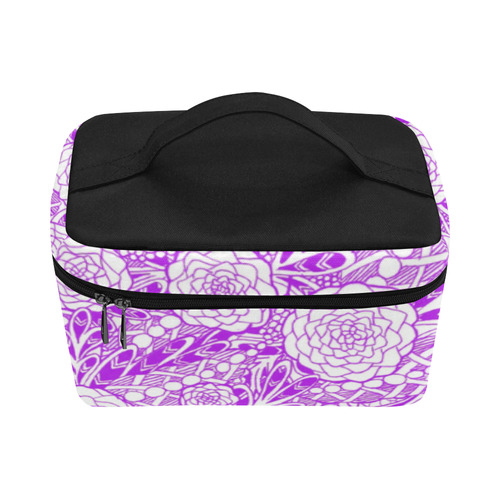 Purple Flowers Lunch Bag/Large (Model 1658)