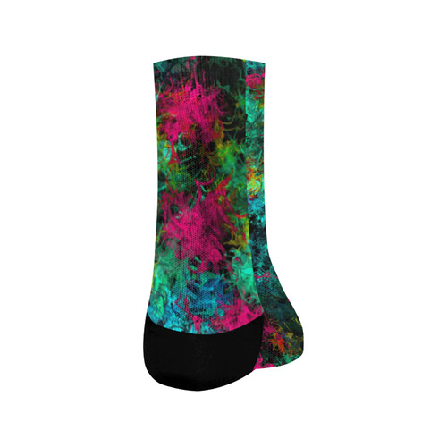 squiggly abstract B by JamColors Crew Socks