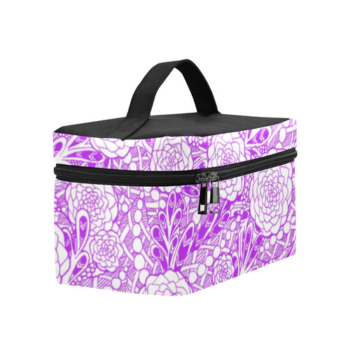 Purple Flowers Lunch Bag/Large (Model 1658)