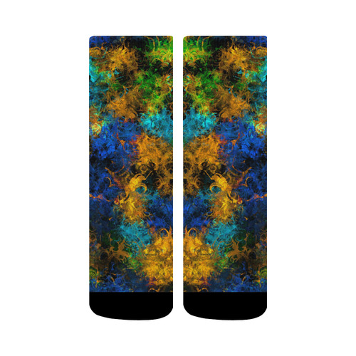 squiggly abstract C by JamColors Crew Socks