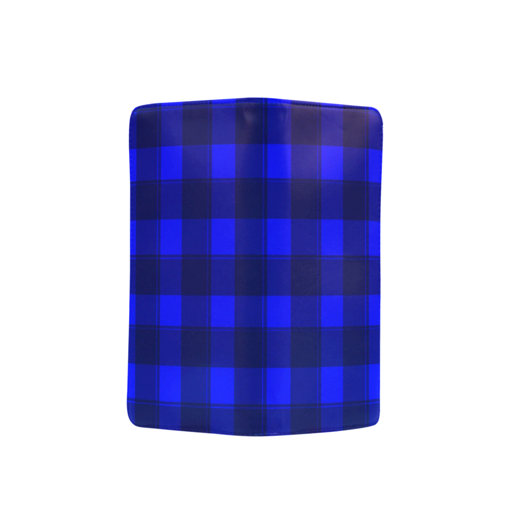 Blue Plaid Men's Clutch Purse （Model 1638）