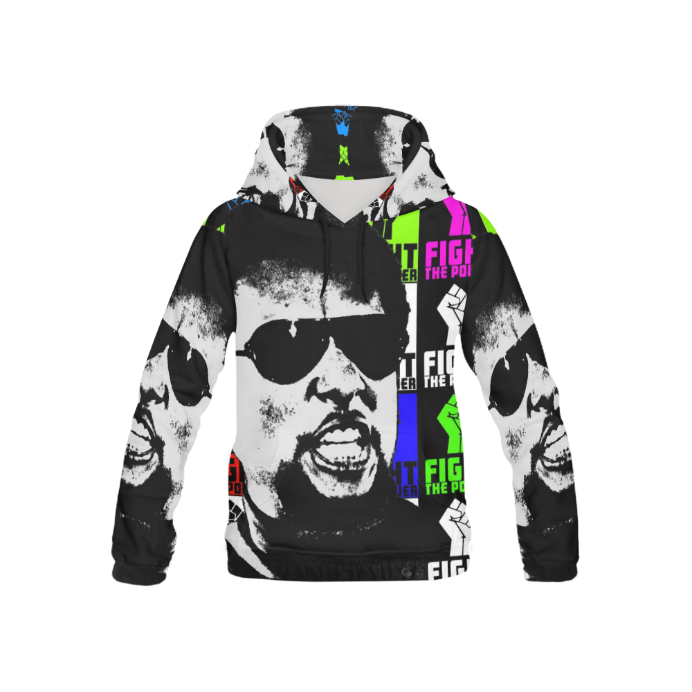 POWER TO THE PEOPLE 2-STOKELY CARMICHAEL All Over Print Hoodie for Kid (USA Size) (Model H13)