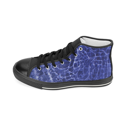 Rattled Water Men’s Classic High Top Canvas Shoes (Model 017)