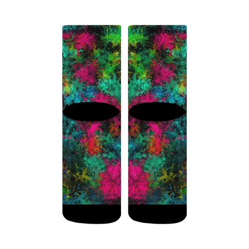 squiggly abstract B by JamColors Crew Socks