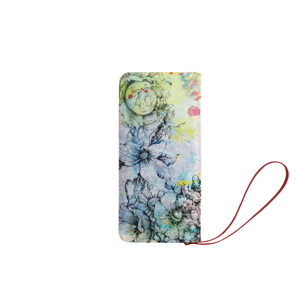 Flowers Wild Women's Clutch Wallet (Model 1637)