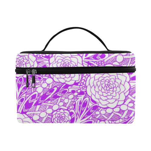 Purple Flowers Lunch Bag/Large (Model 1658)