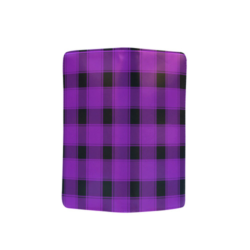 Purple Plaid Men's Clutch Purse （Model 1638）