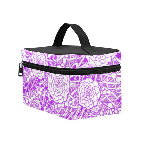 Purple Flowers Lunch Bag/Large (Model 1658)