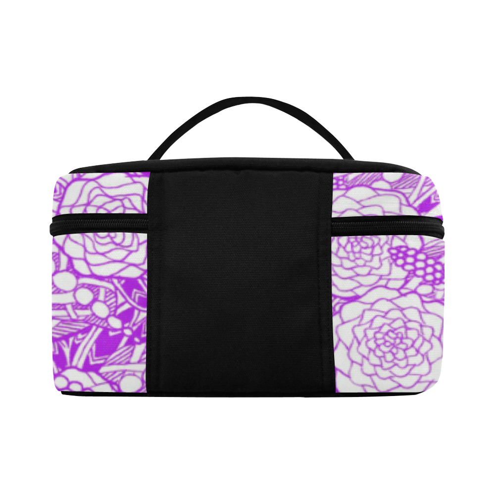 Purple Flowers Lunch Bag/Large (Model 1658)