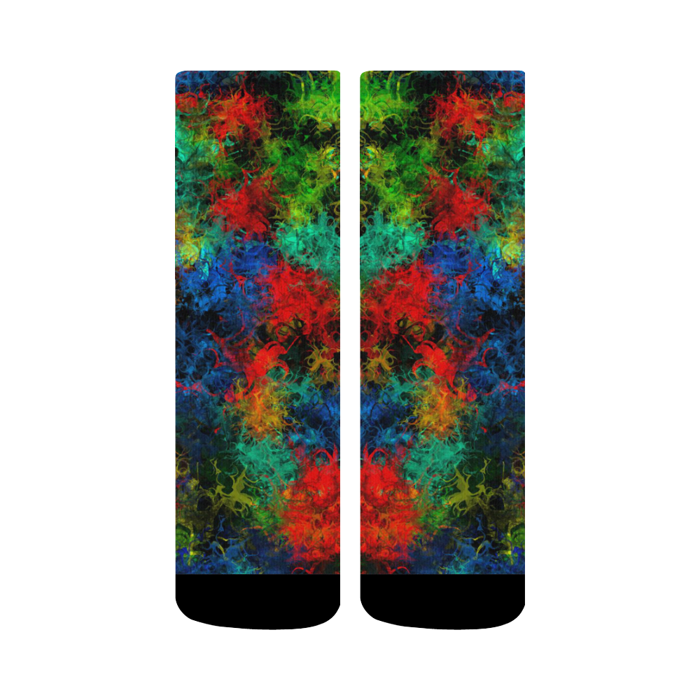 squiggly abstract A by JamColors Crew Socks