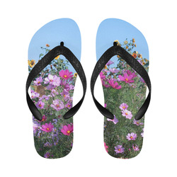 Summer Flowers Flip Flops for Men/Women (Model 040)