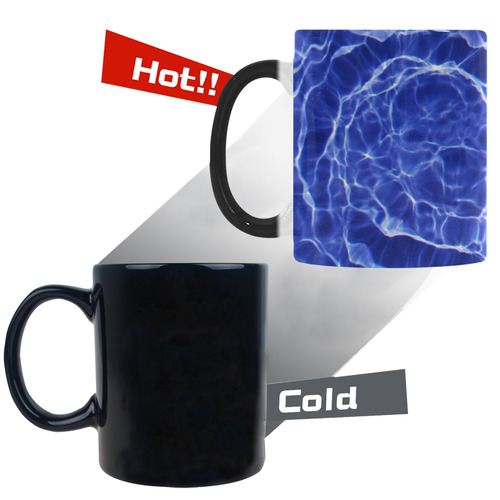 Blue Spiral Custom Morphing Mug