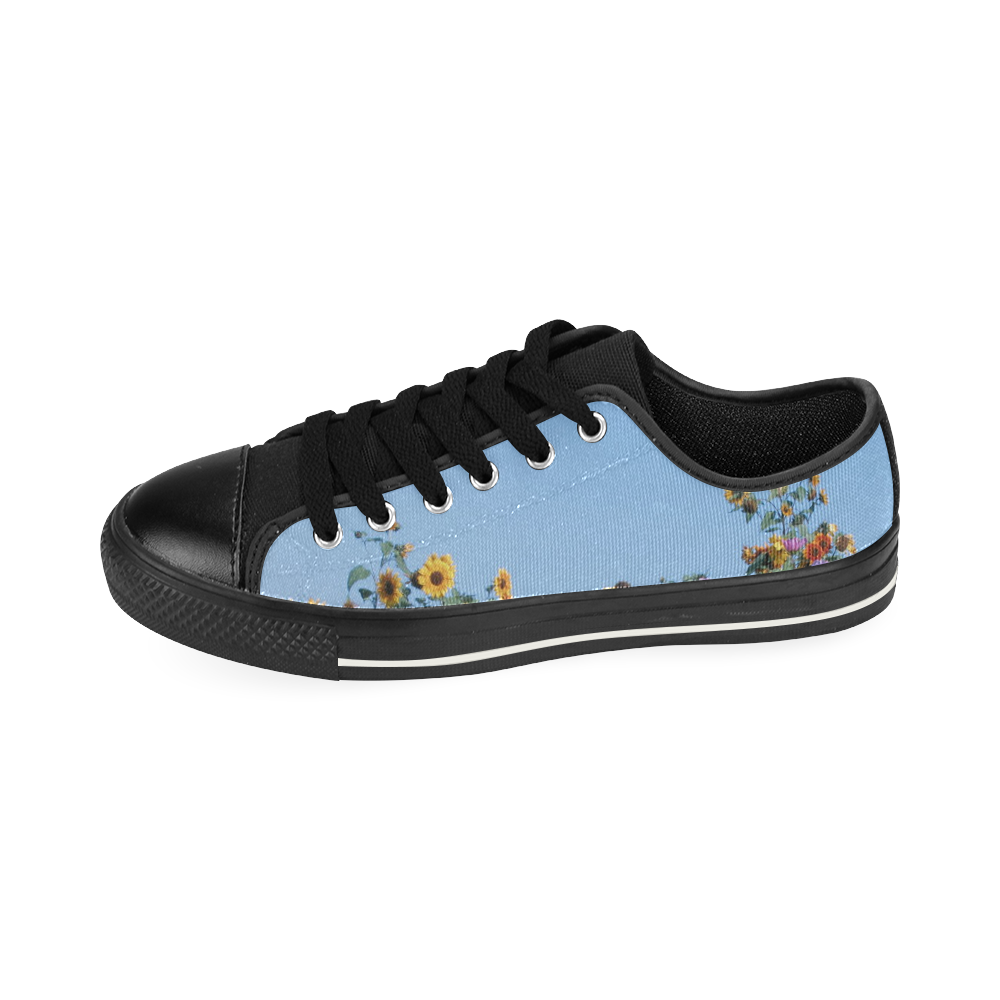 Summer Flowers Canvas Women's Shoes/Large Size (Model 018)