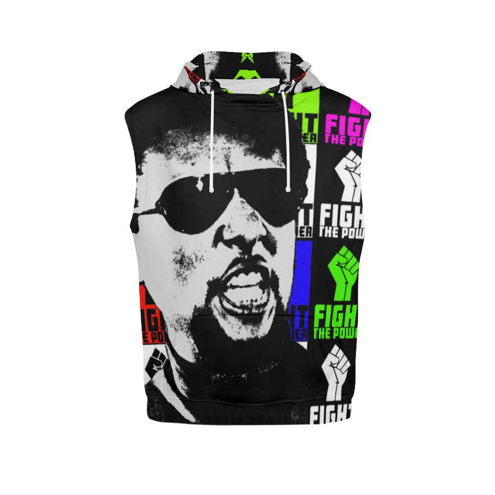 POWER TO THE PEOPLE 2-STOKELY CARMICHAEL All Over Print Sleeveless Hoodie for Women (Model H15)