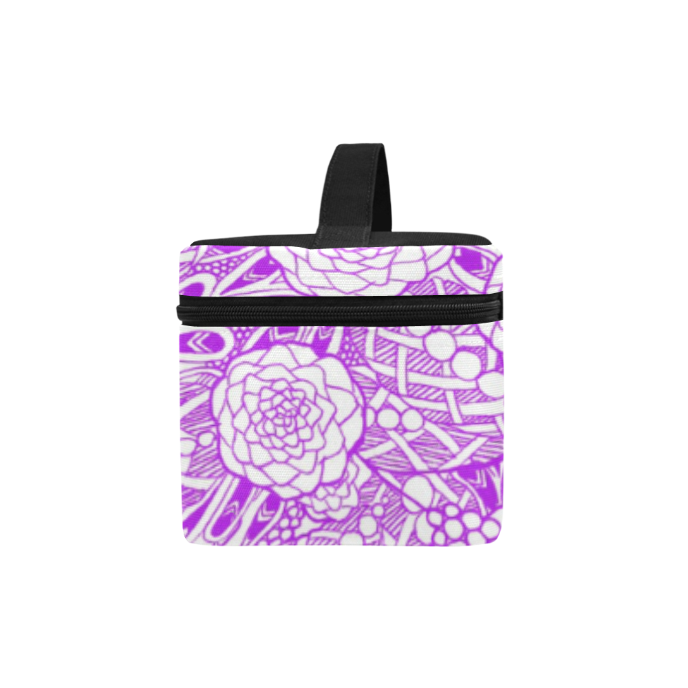 Purple Flowers Lunch Bag/Large (Model 1658)