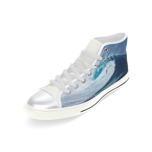 surfing High Top Canvas Shoes for Kid (Model 017)
