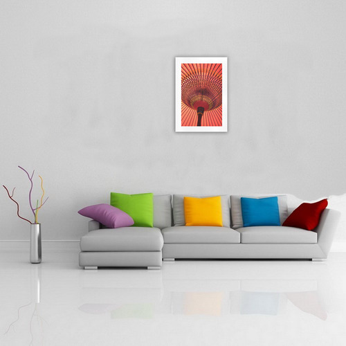 red umbrella Art Print 16‘’x23‘’