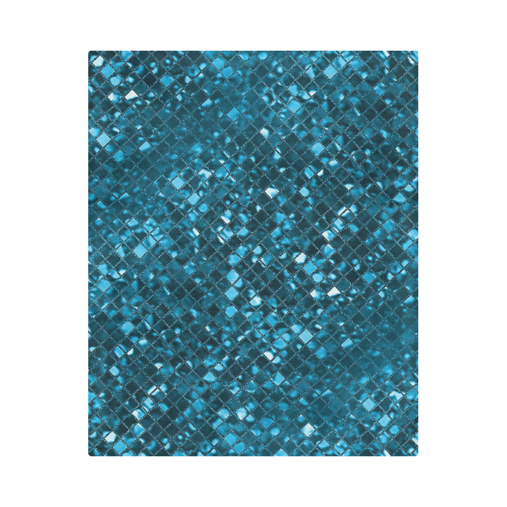 Sapphire Blue Sparkle Duvet Cover 86"x70" ( All-over-print)