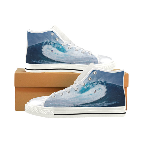 surfing High Top Canvas Shoes for Kid (Model 017)