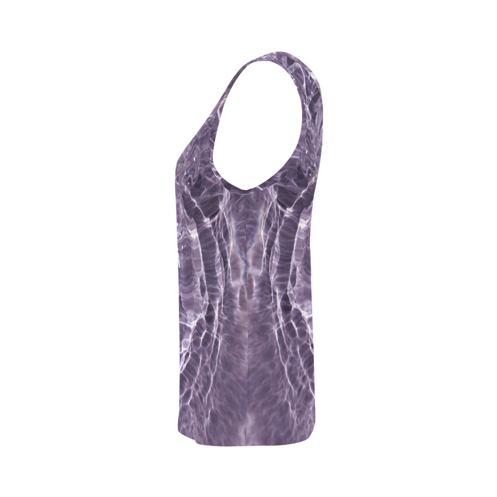 Lilac Bubbles All Over Print Tank Top for Women (Model T43)