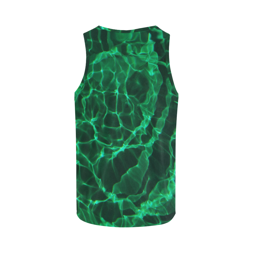 The Green Dive All Over Print Tank Top for Women (Model T43)