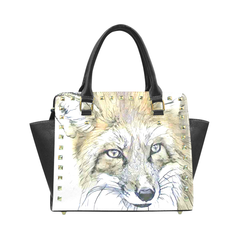 fascinating altered animals - Fox 2 by JamColors Rivet Shoulder Handbag ...