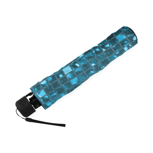 Sapphire Blue Sparkle Foldable Umbrella (Model U01)