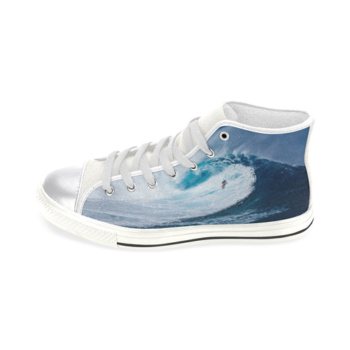 surfing Women's Classic High Top Canvas Shoes (Model 017)