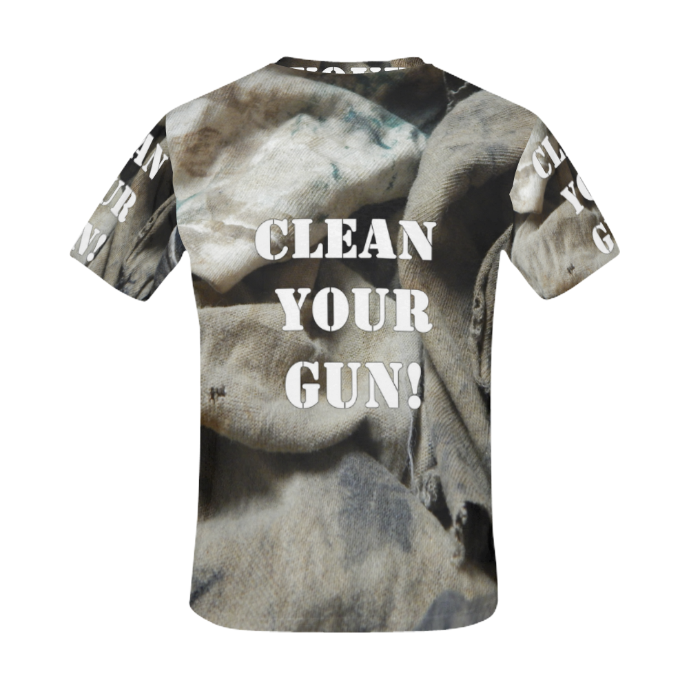 081817~9845 Rags Cean Your Gun All Over Print T-Shirt for Men (USA Size) (Model T40)