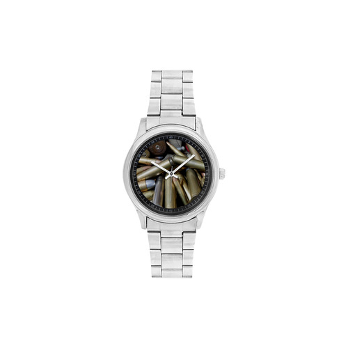 081817~9835 Bullets Men's Stainless Steel Watch(Model 104)