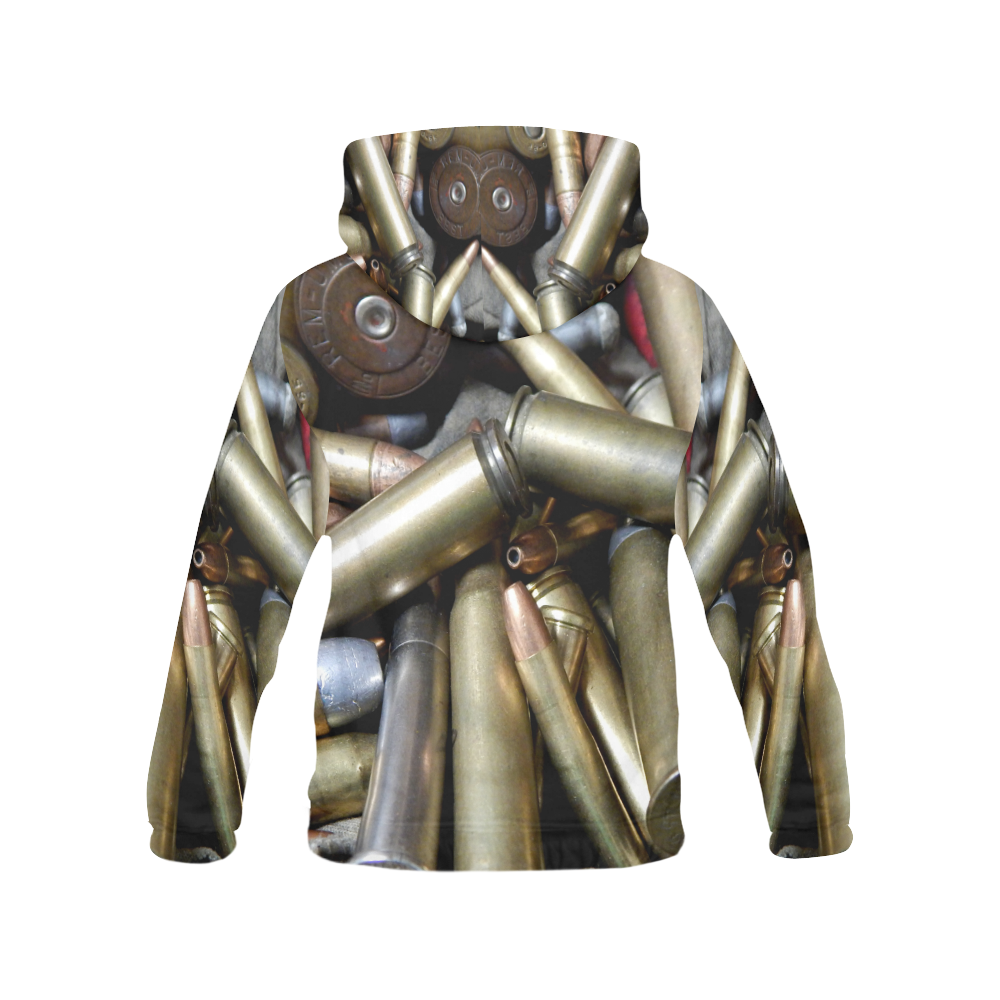 081817~9835 Bullets All Over Print Hoodie for Women (USA Size) (Model H13)