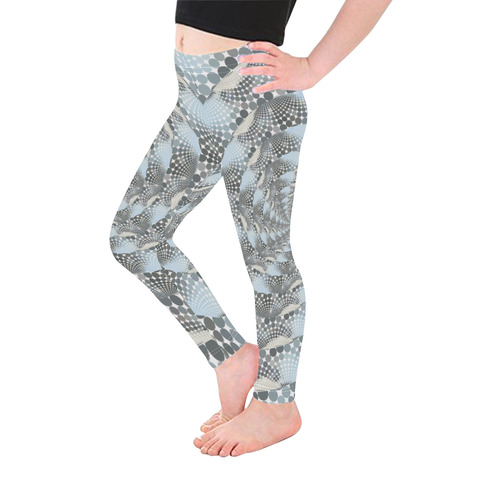 Disco swirls Kid's Ankle Length Leggings (Model L06)