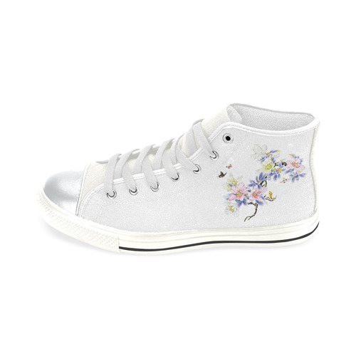 In The Springtime High Top Canvas Shoes for Kid (Model 017)