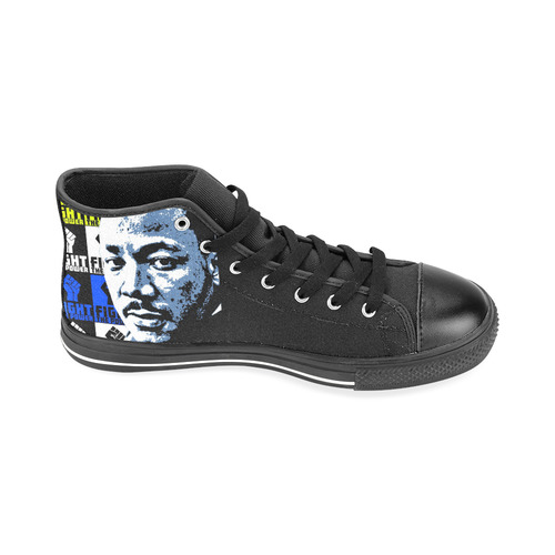 FIGHT THE POWER-2 MLK Men’s Classic High Top Canvas Shoes /Large Size (Model 017)