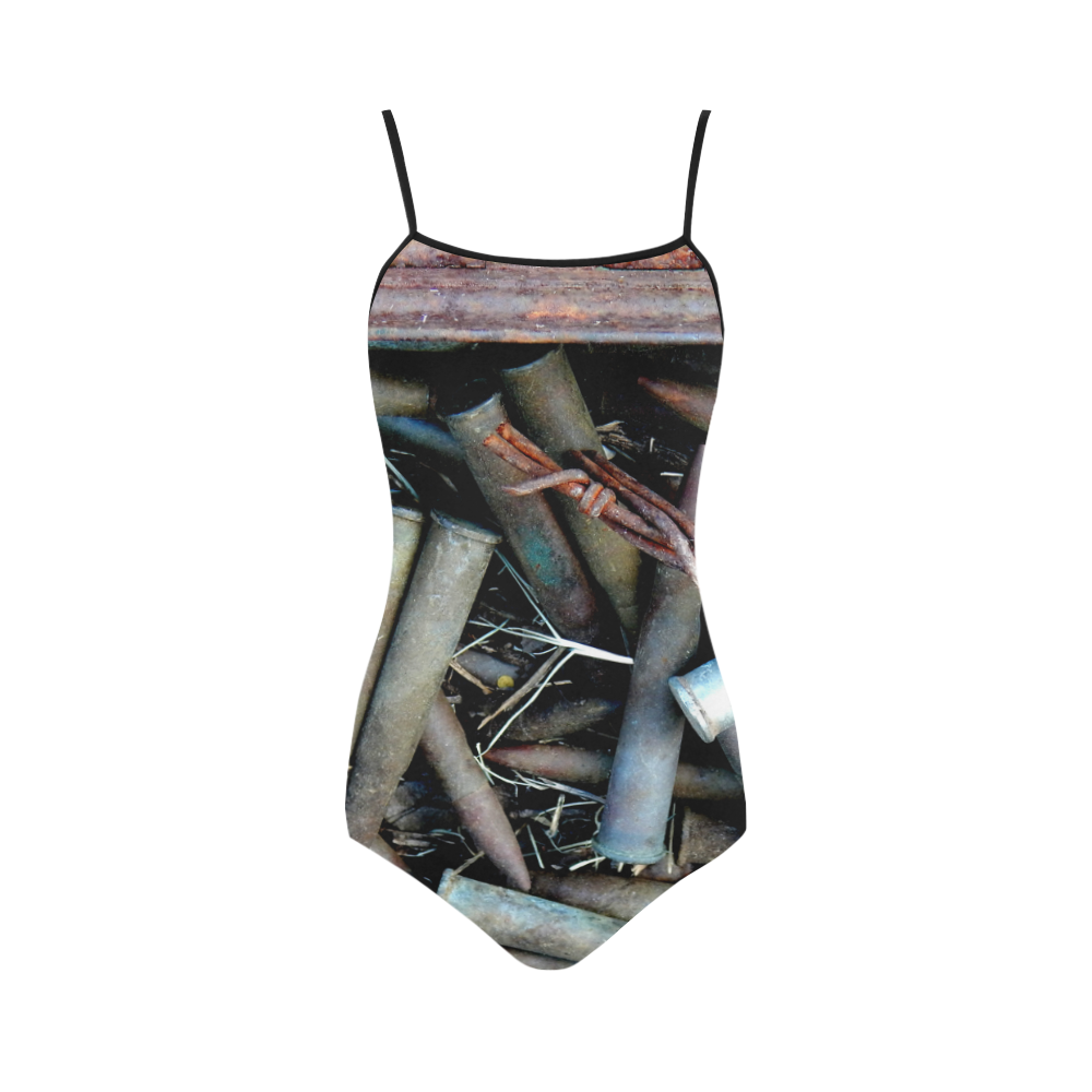 081817~9806 Old Ammo Box 2 Strap Swimsuit ( Model S05)