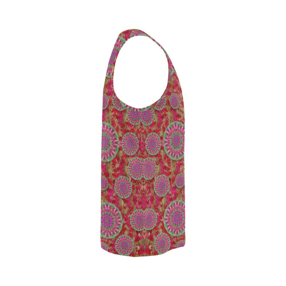 Hearts can also be flowers such as bleeding hearts All Over Print Tank Top for Men (Model T43)